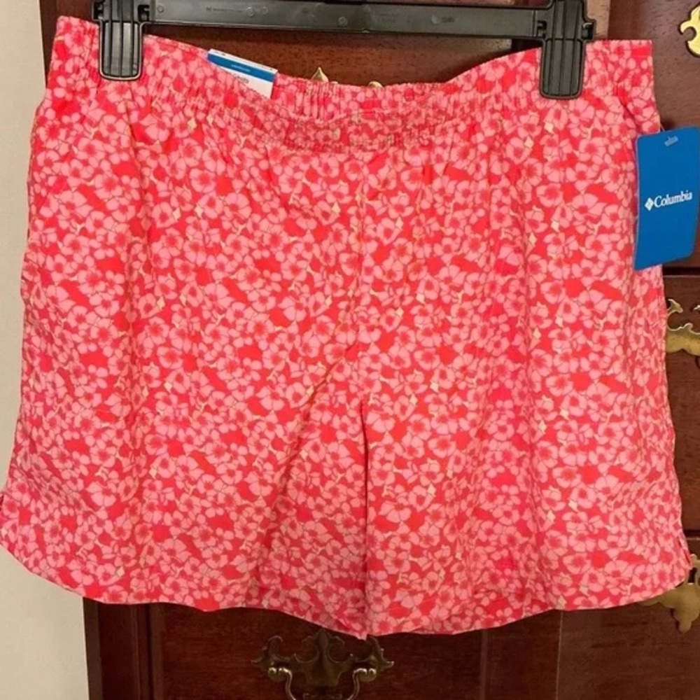 Columbia Pink and White Floral Shorts